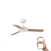 вентилятор потолочный белый матовый с LED подсветкой