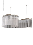 подвесной светильник с многоярусными кольцевыми абажурами