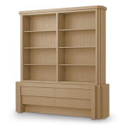 TM0136 Eichholtz Metropolitan стеллаж из массива дерева с широкими полками и устойчивым основанием