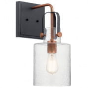 Kitner 16.5" 1 Light Wall Sconce Antique Copper настенный светильник 52036ACO Kichler