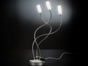 Free spirit Хромированная настольная лампа с поворотным кронштейном Metal Lux PID29847
