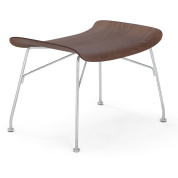 04919SC Kartell Smart Wood Collection Пуф для ног S/Wood, темное дерево / хром