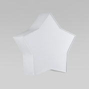 настенный светильник в форме звезды с матовым рассеивателем