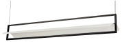 подвесной линейный светильник в алюминиевом корпусе с равномерным светорассеиванием