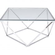 85030 Журнальный столик Cristallo Silver 80x80см Kare Design