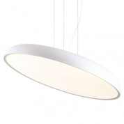 подвесной светильник с овальной формой корпуса белого цвета