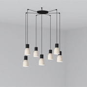 68592-7L KOMBO BEIGE PENDANT LAMP ø120 1X E27 7L подвесной светильник Faro barcelona