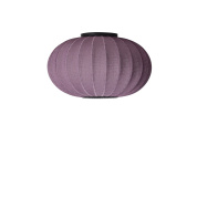 KWO57 BU CW Knit-Wit Made By Hand Потолочный/настенный светильник с овальным абажуром бордового цвета