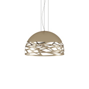 подвесной светильник полусферической формы бронзового цвета