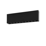 потолочный светильник чёрного цвета с направленным светом, IP20