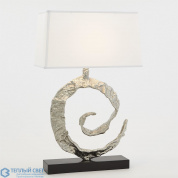 Swirl Lamp-Nickel w/Black Granite Global Views настольная лампа