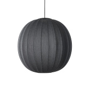 KW75 BL LED Knit-Wit Made By Hand Подвес Ø75 с чёрным тканевым абажуром LED