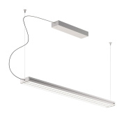 подвесной линейный светильник с тонким корпусом белый IP40