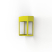 уличный настенный светильник прямоугольной формы жёлтого цвета
