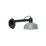 настенный светильник серо-голубой глянцевый