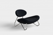 Meadow lounge chair Vidar 554/Chrome Woud, кресло
