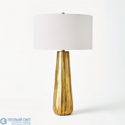 Chased Round Table Lamp-Antique Brass Global Views настольная лампа