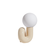 L0880803 Neotenic Petite Friture Крупная настольная лампа с сферическим плафоном ванильная