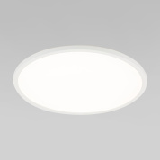 накладной потолочный светильник круглой формы с матовым рассеивателем