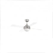 33696 MINI ICARIA Matt nickel/transparent ceiling fan люстра с вентилятором Faro barcelona