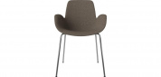 Seed chair with armrest & metal legs - upholstered Bolia кресло