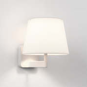 1480016 Astro lighting Beaumont настенный светильник с тканевым абажуром матовый белый