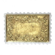 Taormina gold rectangular tray лоток, Villari