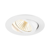 1007423 SLV NEW TRIA® 68 ROUND светильник встраиваемый с LED 11Вт, 1800-3000K, 70-700лм, 38°, димм., белый