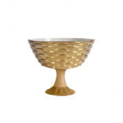 Peacock gold footed fruit bowl 0007435-602 чаша, Villari
