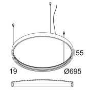 20564 0000 B Delta Light SUPERLOOP PLUS HC 70 MDL Подвесной светильник