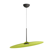 акустический светильник с диском зеленого оттенка