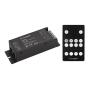035135 Arlight Диммер ARL-SYNC-DIM Black (12-24V, 1x25A, ПДУ 14кн, RF, RJ45)
