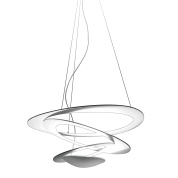 подвесной светильник с многокольцевой конструкцией и плавными изгибами корпуса