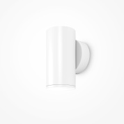 настенный цилиндрический светильник белого цвета