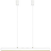 подвесной светильник линейной формы белого цвета