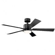 52" Lucian Elite Fan Satin Black люстра-вентилятор 330000SBK Kichler