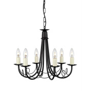 Люстра Minster Elstead MN6-BLACK черный