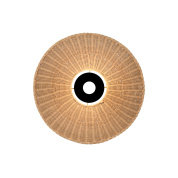 подвес с абажуром из ротанга, плотное плетение