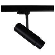 трековый светильник черного цвета с регулируемой головкой для трехфазного шинопровода