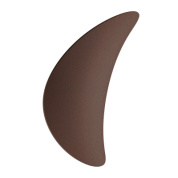 уличный настенный светильник с изогнутым алюминиевым корпусом шоколадного цвета