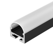 027992 Arlight Профиль с экраном SL-LINE-2011M-2500 BLACK+OPAL ROUND