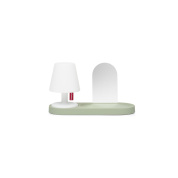 105952 Edison The Petit Residence Fatboy Переносная настольная лампа с белым абажуром и зелёным основанием