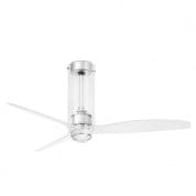 33374-9 TUBE FAN Ø1280 MM GLASS 3 BLADES 17W 3000K люстра с вентилятором Faro barcelona