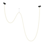 магнитный подвесной светильник черного цвета с гибким кабелем и двойными модулями Exility 23мм