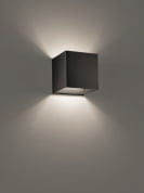 Laser Cube Large Wall Lamp Matt Black точечный светильник Studio Italia Design 036033