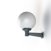 настенное бра тёмно-зелёного оттенка с матовым стеклянным плафоном