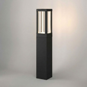 уличный наземный светильник боллард с прямоугольным фонарем