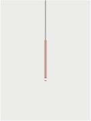 подвесной светильник с тонким цилиндрическим корпусом цвета бронзы