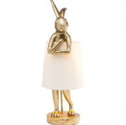 61598 Настольная лампа Animal Rabbit Gold/White 68cm Kare Design