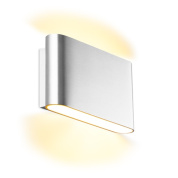 настенный светодиодный светильник вверх вниз с прямоугольным корпусом и двусторонним светораспределением